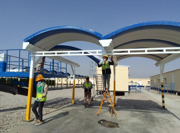 IBRU Project · Hyundai E&C & HDLV. Site facilities and installation works.